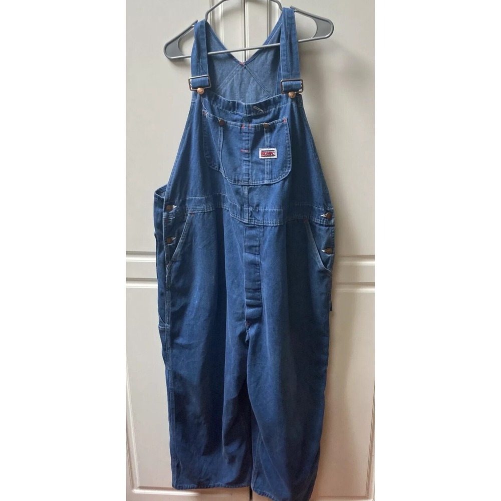 Big Mac Loose fit Denim overalls Cotton Vintage 46 X‎ 24 Hemmed